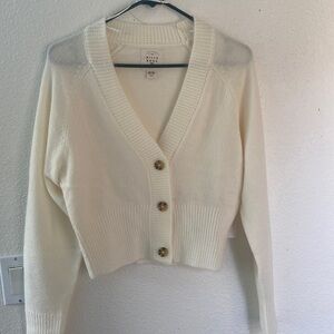 Billabong paired up cardi off white size s/8 NWT